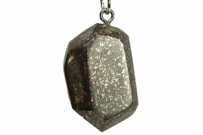 Polished Chondrite Meteorite ( g) Keychain #238142